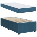 Casa si Gradina - Mobilier - Paturi si accesorii - Paturi - Cadru de pat cu saltea Altele albastru 100 x 200 cm Catifea - Infinity.ro