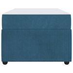 Casa si Gradina - Mobilier - Paturi si accesorii - Paturi - Cadru de pat cu saltea Altele albastru 100 x 200 cm Catifea - Infinity.ro