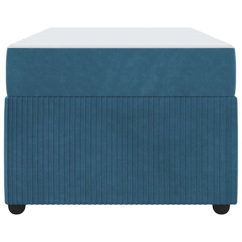 Casa si Gradina - Mobilier - Paturi si accesorii - Paturi - Cadru de pat cu saltea Altele albastru 100 x 200 cm Catifea - Infinity.ro