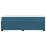 Casa si Gradina - Mobilier - Paturi si accesorii - Paturi - Cadru de pat cu saltea Altele albastru 100 x 200 cm Catifea - Infinity.ro