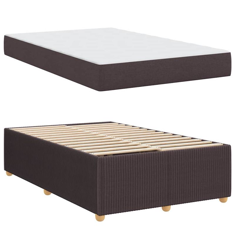 Casa si Gradina - Mobilier - Paturi si accesorii - Paturi - Cadru de pat Altele Maro inchis 120 x 190 cm tesatura - Infinity.ro
