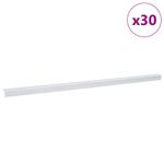 Casa si Gradina - Constructii - Materiale constructii - Profile decorative - Profile pentru marginea treptelor 30 pcs Argintiu 67 cm - Infinity.ro