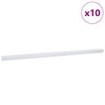Casa si Gradina - Constructii - Scari si accesorii interioare - Scari lemn - Tavita pentru trepte 10 pcs Argintiu 67 cm Aluminiu - Infinity.ro