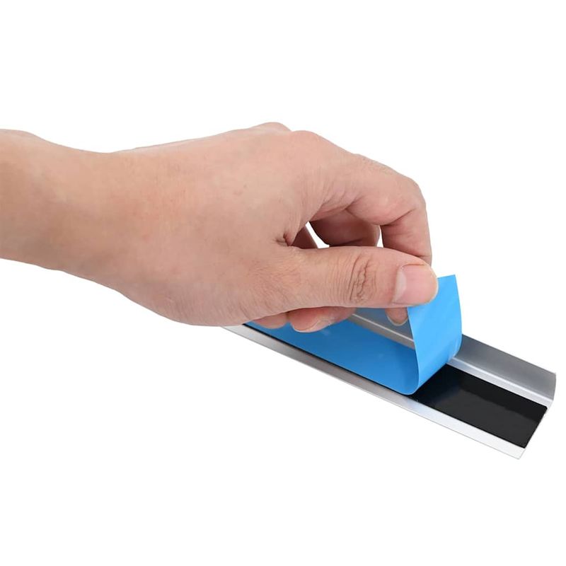 Casa si Gradina - Constructii - Scari si accesorii interioare - Scari lemn - Tavita pentru trepte 10 pcs Argintiu 67 cm Aluminiu - Infinity.ro