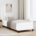 Casa si Gradina - Mobilier - Paturi si accesorii - Paturi - Pat Altele Alb pur 90 x 190 cm Piele artificiala - Infinity.ro
