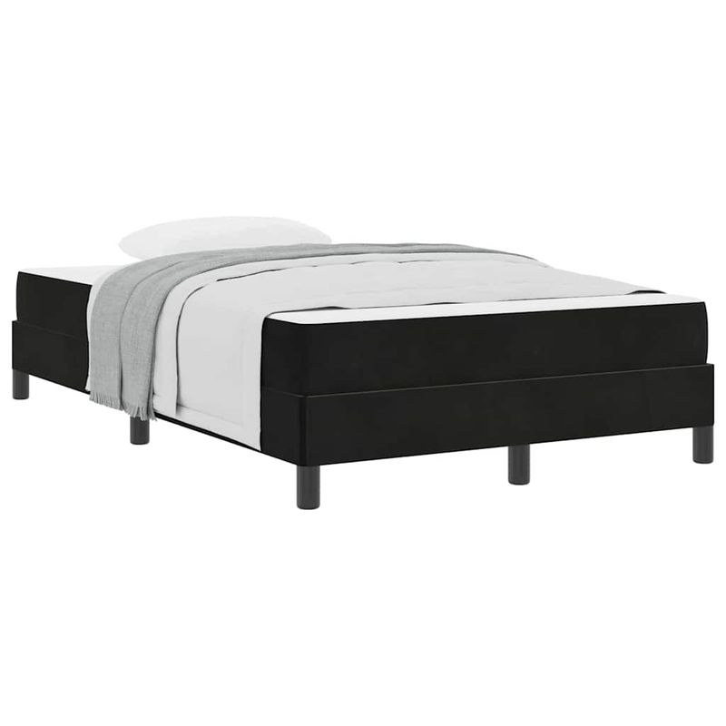 Casa si Gradina - Mobilier - Paturi si accesorii - Paturi - Pat boxspring cu saltea Negru 120 x 190 cm Catifea - Infinity.ro