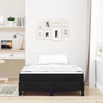 Casa si Gradina - Mobilier - Paturi si accesorii - Paturi - Pat boxspring cu saltea Negru 120 x 190 cm Catifea - Infinity.ro