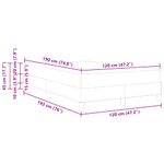 Casa si Gradina - Mobilier - Paturi si accesorii - Paturi - Pat boxspring cu saltea Negru 120 x 190 cm Catifea - Infinity.ro