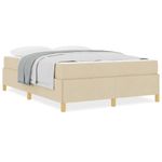 Casa si Gradina - Mobilier - Paturi si accesorii - Paturi - Pat cu arcuri Altele Crema si Alb 140 x 200 cm tesatura - Infinity.ro