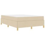 Casa si Gradina - Mobilier - Paturi si accesorii - Paturi - Pat cu arcuri Altele Crema si Alb 140 x 200 cm tesatura - Infinity.ro