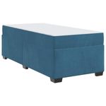 Casa si Gradina - Mobilier - Paturi si accesorii - Paturi - Cadru de pat Altele Albastru inchis 90 x 190 cm Catifea - Infinity.ro