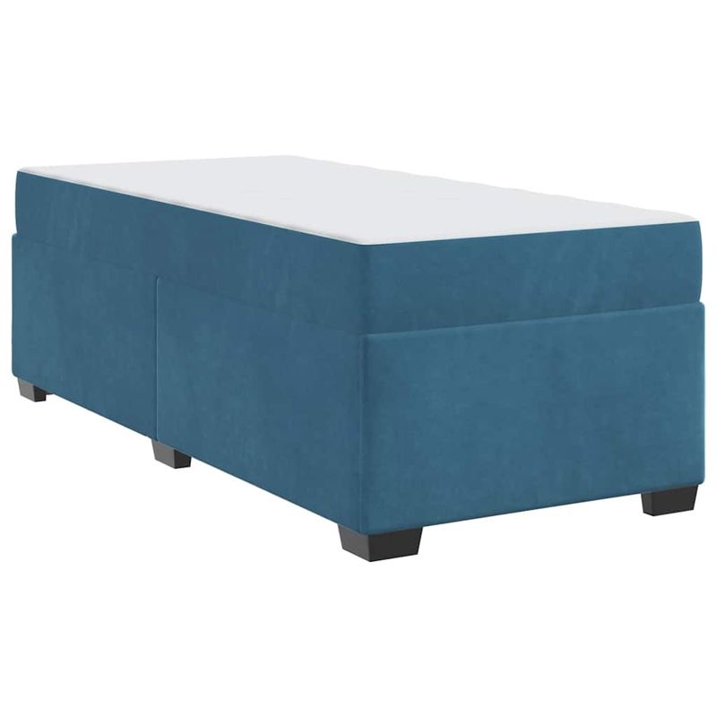 Casa si Gradina - Mobilier - Paturi si accesorii - Paturi - Cadru de pat Altele Albastru inchis 90 x 190 cm Catifea - Infinity.ro