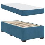 Casa si Gradina - Mobilier - Paturi si accesorii - Paturi - Cadru de pat Altele Albastru inchis 90 x 190 cm Catifea - Infinity.ro