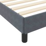 Casa si Gradina - Mobilier - Paturi si accesorii - Paturi - Pat boxspring cu saltea Gri inchis 80 x 220 cm Catifea - Infinity.ro