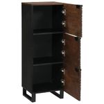 Casa si Gradina - Mobilier - Dulapuri si sifoniere - Dulapuri - Highboard din lemn de nuc cu raft Altele cu depozitare cu usa Maro 40 x 33.5 x 110 cm - Infinity.ro
