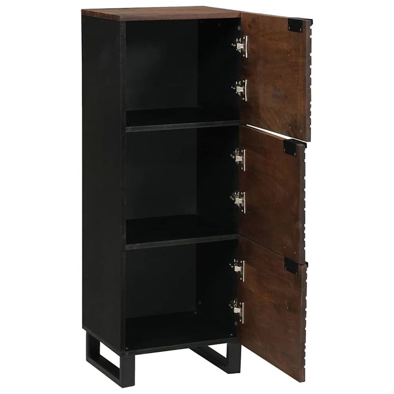 Casa si Gradina - Mobilier - Dulapuri si sifoniere - Dulapuri - Highboard din lemn de nuc cu raft Altele cu depozitare cu usa Maro 40 x 33.5 x 110 cm - Infinity.ro