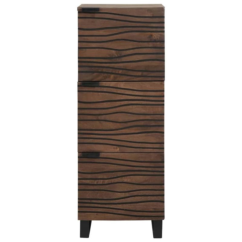 Casa si Gradina - Mobilier - Dulapuri si sifoniere - Dulapuri - Highboard din lemn de nuc cu raft Altele cu depozitare cu usa Maro 40 x 33.5 x 110 cm - Infinity.ro