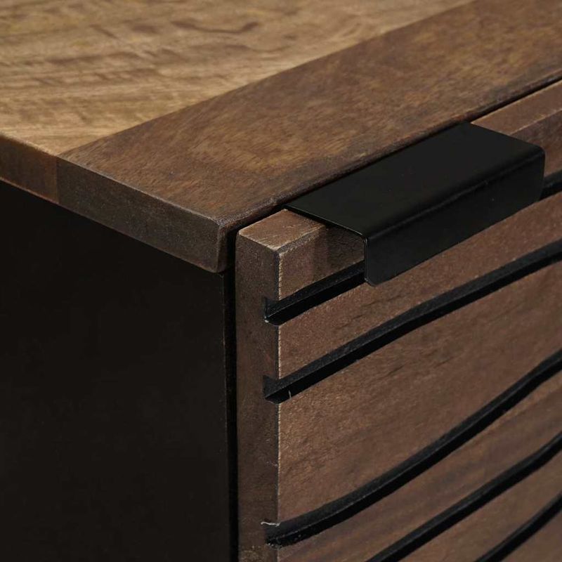 Casa si Gradina - Mobilier - Dulapuri si sifoniere - Dulapuri - Highboard din lemn de nuc cu raft Altele cu depozitare cu usa Maro 40 x 33.5 x 110 cm - Infinity.ro