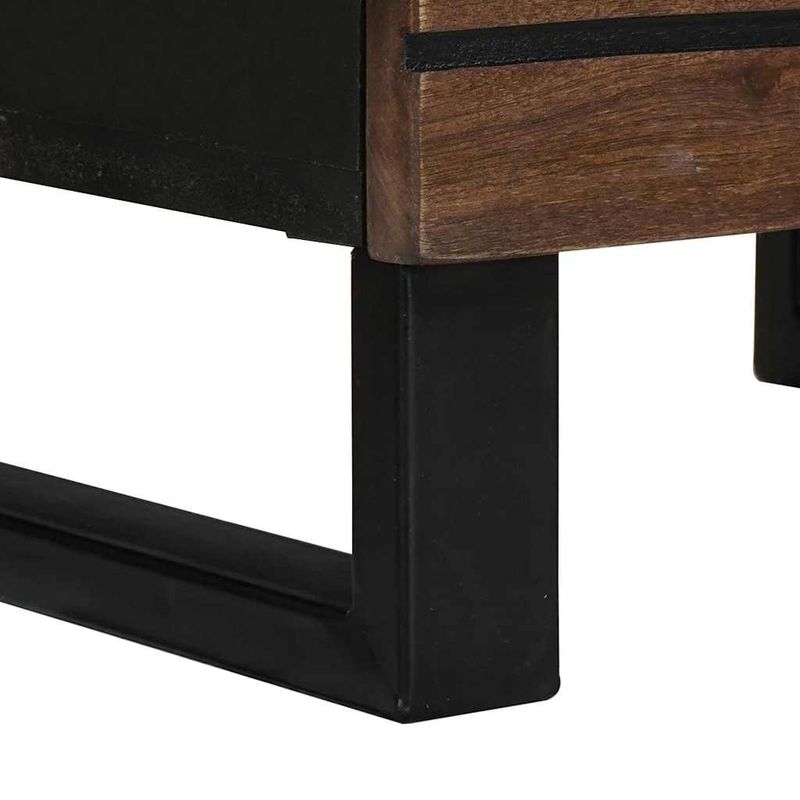 Casa si Gradina - Mobilier - Dulapuri si sifoniere - Dulapuri - Highboard din lemn de nuc cu raft Altele cu depozitare cu usa Maro 40 x 33.5 x 110 cm - Infinity.ro