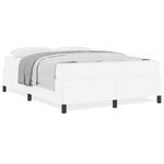 Casa si Gradina - Mobilier - Paturi si accesorii - Paturi - Cadru de pat cu saltea Alb 160 x 200 cm Piele artificiala - Infinity.ro