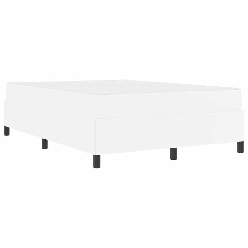 Casa si Gradina - Mobilier - Paturi si accesorii - Paturi - Cadru de pat cu saltea Alb 160 x 200 cm Piele artificiala - Infinity.ro