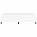 Casa si Gradina - Mobilier - Paturi si accesorii - Paturi - Cadru de pat cu saltea Alb 160 x 200 cm Piele artificiala - Infinity.ro