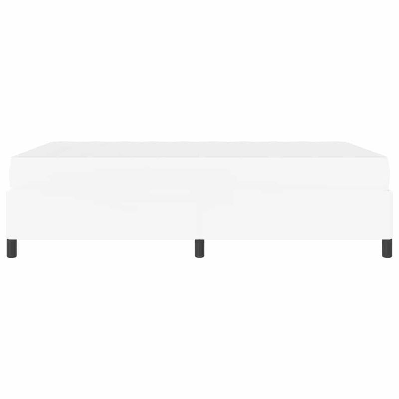Casa si Gradina - Mobilier - Paturi si accesorii - Paturi - Cadru de pat cu saltea Alb 160 x 200 cm Piele artificiala - Infinity.ro