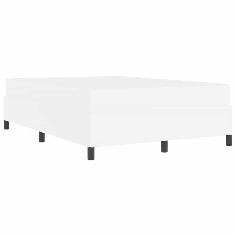 Casa si Gradina - Mobilier - Paturi si accesorii - Paturi - Cadru de pat cu saltea Alb 160 x 200 cm Piele artificiala - Infinity.ro