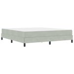 Casa si Gradina - Mobilier - Paturi si accesorii - Paturi - Pat boxspring cu saltea Gri deschis 180 x 200 cm Catifea - Infinity.ro
