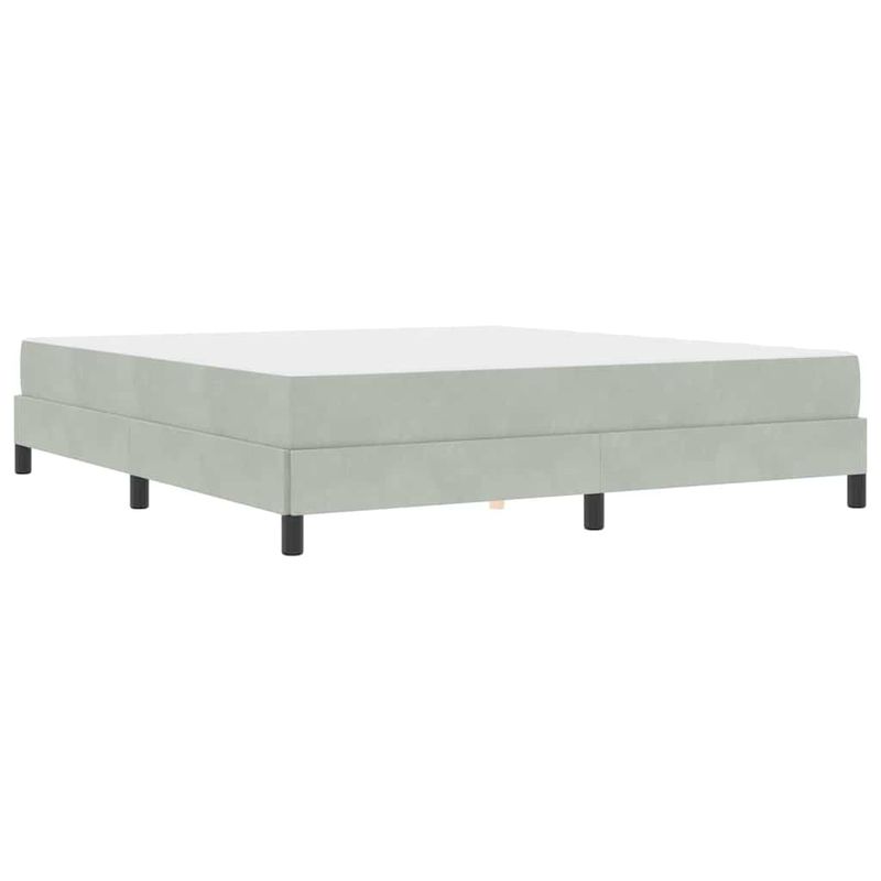 Casa si Gradina - Mobilier - Paturi si accesorii - Paturi - Pat boxspring cu saltea Gri deschis 180 x 200 cm Catifea - Infinity.ro