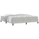Casa si Gradina - Mobilier - Paturi si accesorii - Paturi - Pat boxspring cu saltea Gri deschis 180 x 200 cm Catifea - Infinity.ro