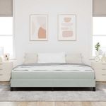 Casa si Gradina - Mobilier - Paturi si accesorii - Paturi - Pat boxspring cu saltea Gri deschis 180 x 200 cm Catifea - Infinity.ro