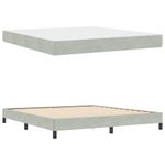 Casa si Gradina - Mobilier - Paturi si accesorii - Paturi - Pat boxspring cu saltea Gri deschis 180 x 200 cm Catifea - Infinity.ro