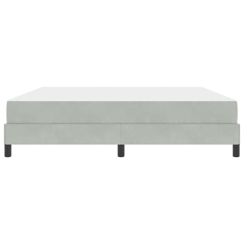 Casa si Gradina - Mobilier - Paturi si accesorii - Paturi - Pat boxspring cu saltea Gri deschis 180 x 200 cm Catifea - Infinity.ro