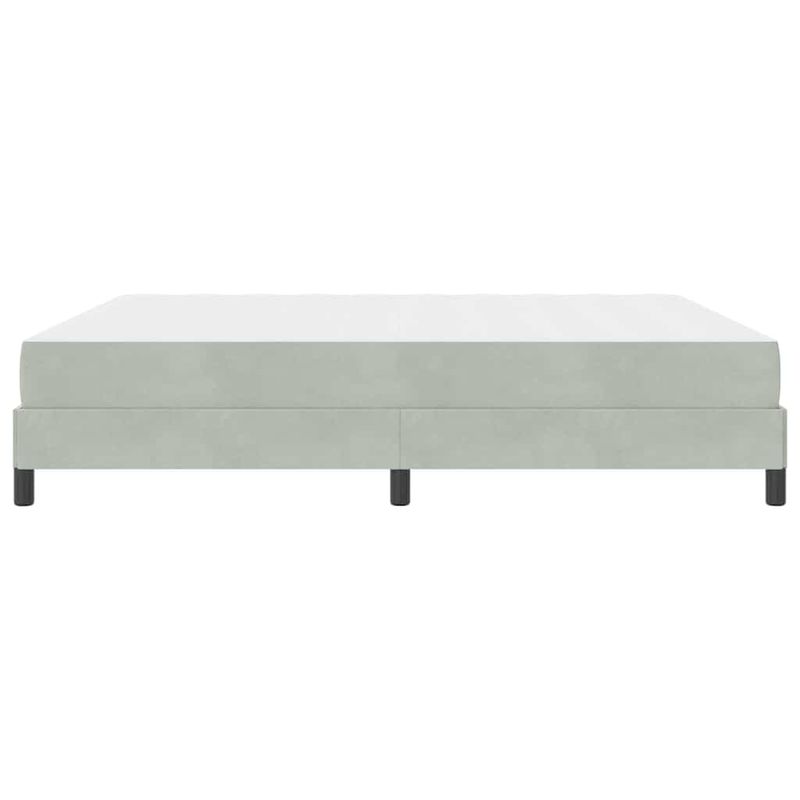 Casa si Gradina - Mobilier - Paturi si accesorii - Paturi - Pat boxspring cu saltea Gri deschis 180 x 200 cm Catifea - Infinity.ro