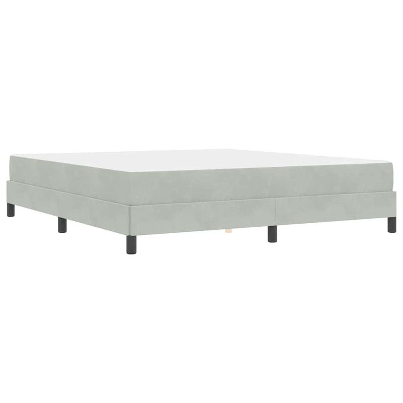Casa si Gradina - Mobilier - Paturi si accesorii - Paturi - Pat boxspring cu saltea Gri deschis 180 x 200 cm Catifea - Infinity.ro