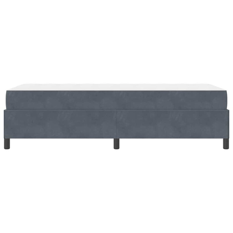 Casa si Gradina - Mobilier - Paturi si accesorii - Paturi - Cadru de pat Altele Gri inchis si Alb 100 x 200 cm Catifea - Infinity.ro