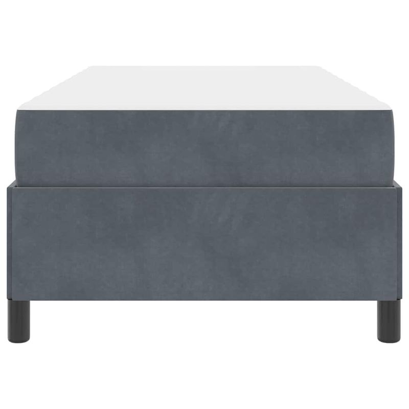 Casa si Gradina - Mobilier - Paturi si accesorii - Paturi - Cadru de pat Altele Alb si gri deschis 90 x 190 cm Catifea - Infinity.ro