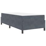 Casa si Gradina - Mobilier - Paturi si accesorii - Paturi - Cadru de pat Altele Alb si gri deschis 90 x 190 cm Catifea - Infinity.ro