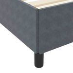 Casa si Gradina - Mobilier - Paturi si accesorii - Paturi - Cadru de pat Altele Alb si gri deschis 90 x 190 cm Catifea - Infinity.ro