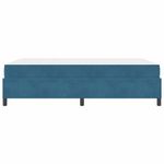 Casa si Gradina - Mobilier - Paturi si accesorii - Paturi - Cadru de pat Altele Albastru inchis si alb 160 x 200 cm Catifea - Infinity.ro