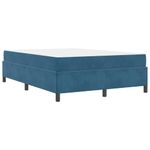 Casa si Gradina - Mobilier - Paturi si accesorii - Paturi - Cadru de pat Altele Albastru inchis si alb 160 x 200 cm Catifea - Infinity.ro