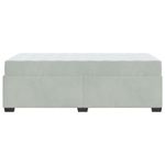 Casa si Gradina - Mobilier - Paturi si accesorii - Paturi - Cadru de pat cu saltea Altele Gri deschis 90 x 190 cm Catifea - Infinity.ro