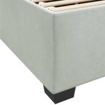 Casa si Gradina - Mobilier - Paturi si accesorii - Paturi - Cadru de pat cu saltea Altele Gri deschis 90 x 190 cm Catifea - Infinity.ro