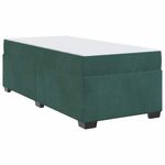 Casa si Gradina - Mobilier - Paturi si accesorii - Paturi - Cadru de pat cu saltea Altele Verde inchis 90 x 190 cm Catifea - Infinity.ro