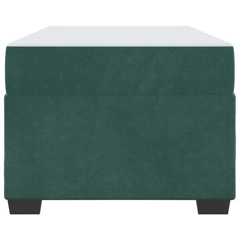 Casa si Gradina - Mobilier - Paturi si accesorii - Paturi - Cadru de pat cu saltea Altele Verde inchis 90 x 190 cm Catifea - Infinity.ro