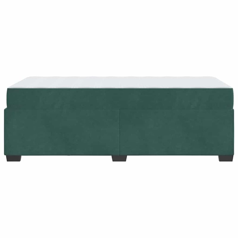 Casa si Gradina - Mobilier - Paturi si accesorii - Paturi - Cadru de pat cu saltea Altele Verde inchis 90 x 190 cm Catifea - Infinity.ro