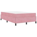 Casa si Gradina - Mobilier - Paturi si accesorii - Paturi - Cadru de pat Altele Roz si alb 120 x 200 cm Catifea - Infinity.ro