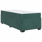 Casa si Gradina - Mobilier - Paturi si accesorii - Paturi - Cadru de pat cu saltea Altele Verde inchis 90 x 190 cm Catifea - Infinity.ro