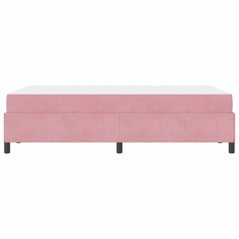Casa si Gradina - Mobilier - Paturi si accesorii - Paturi - Cadru de pat Altele Roz si alb 120 x 200 cm Catifea - Infinity.ro